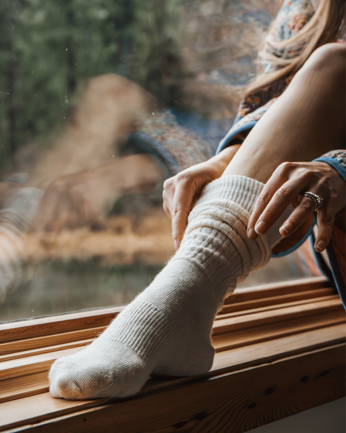 The Cable Knit Crew Sock