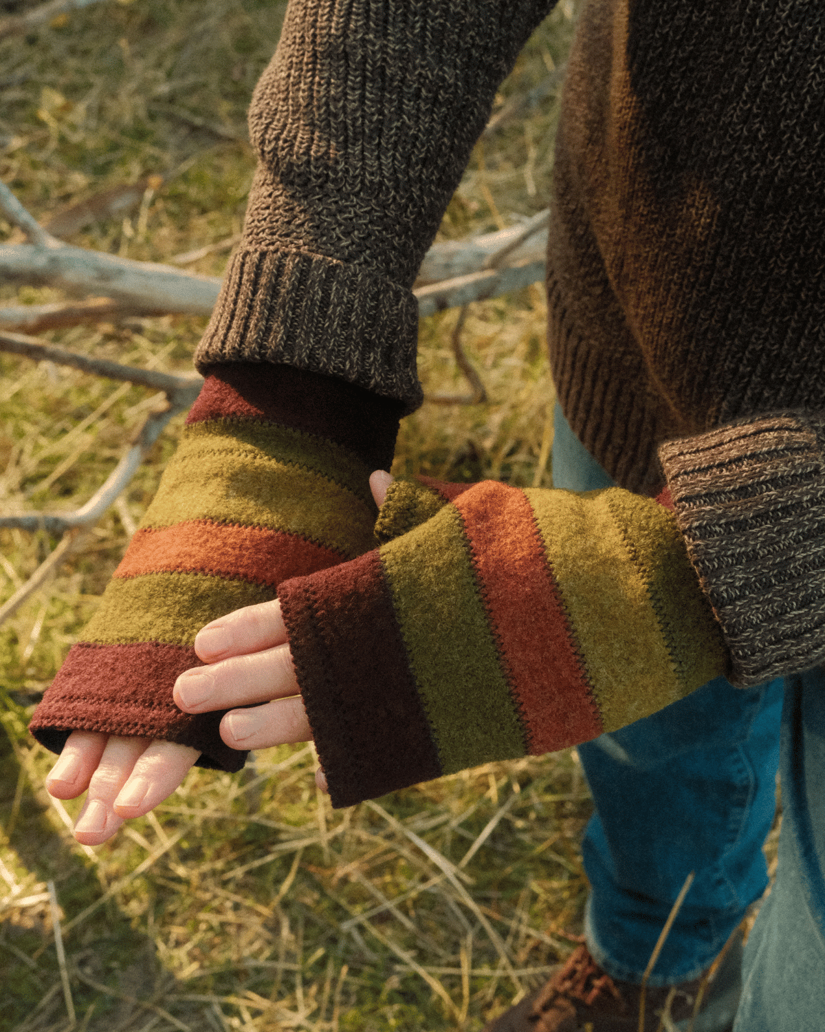 Wool Fingerless Gloves