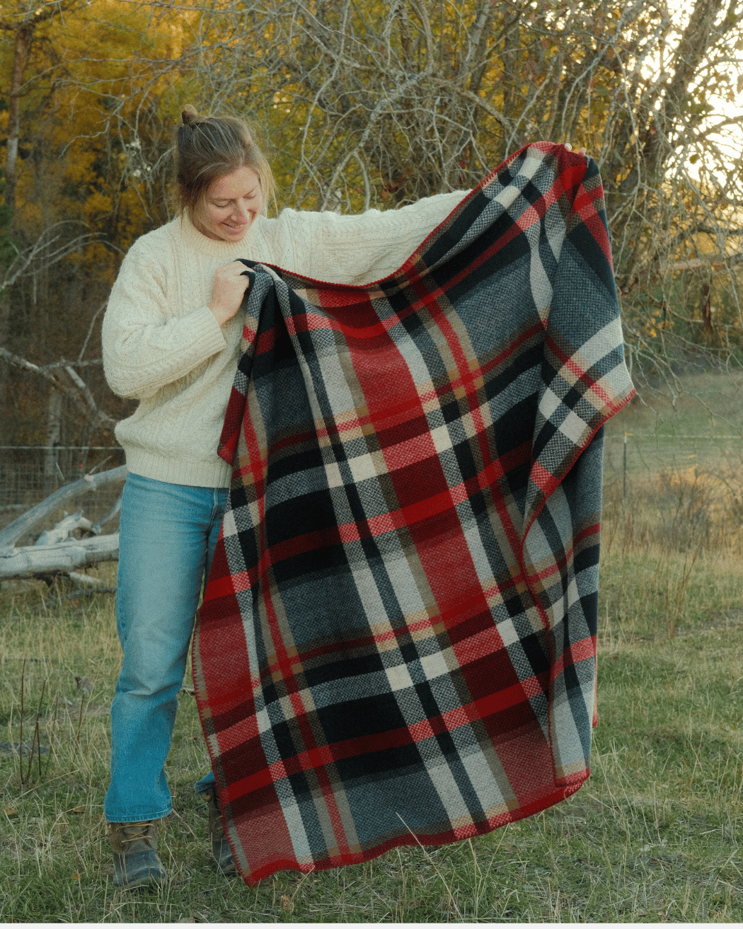 Wool Throw Blanket